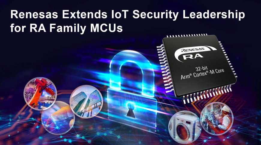 Renesas Extends IoT Security Leadership With PSA Certified Level 2 and SESIP Certification for RA Family Devices